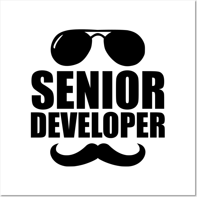 Cool Senior Developer, Gift For Senior Developers Wall Art by B3N-arts